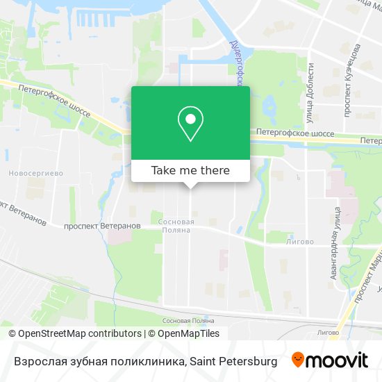 Взрослая зубная поликлиника map