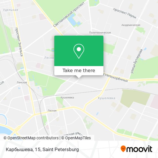 Карбышева, 15 map