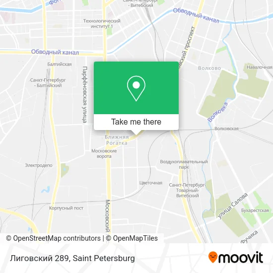 Лиговский 289 map