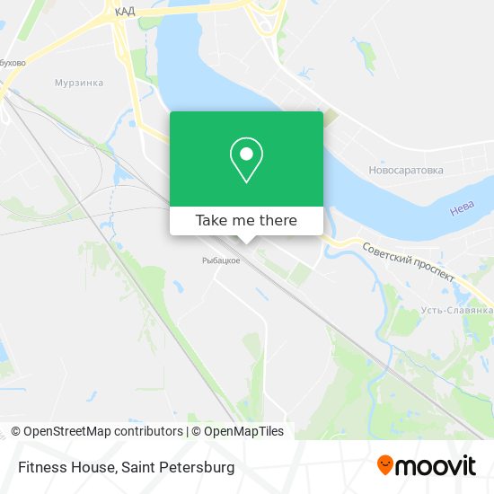 Fitness House map