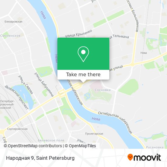 Народная 9 map