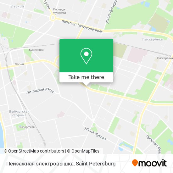 Пейзажная электровышка map