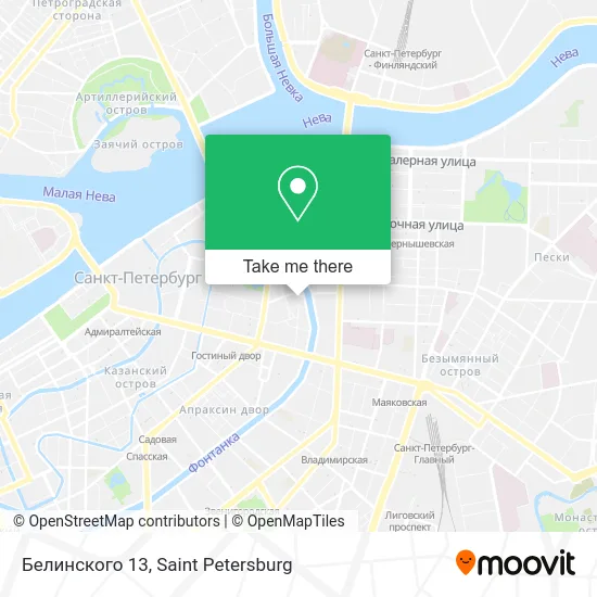 Белинского 13 map