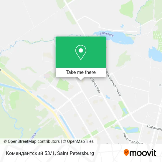 Комендантский 53/1 map
