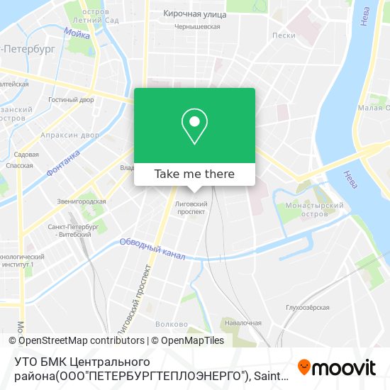 УТО БМК Центрального района(ООО"ПЕТЕРБУРГТЕПЛОЭНЕРГО") map