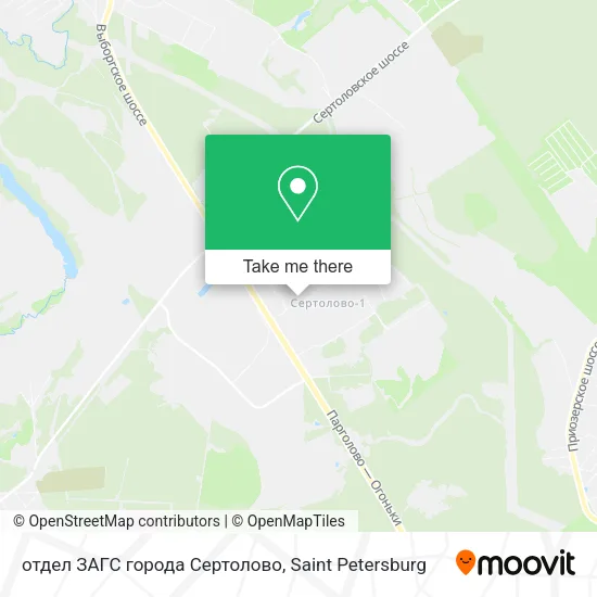 отдел ЗАГС города Сертолово map
