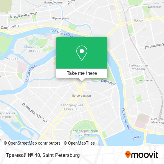 Трамвай № 40 map