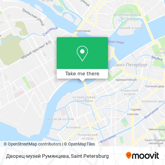 Дворец-музей Румянцева map