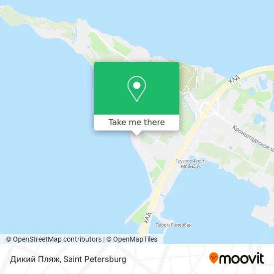 Дикий Пляж map