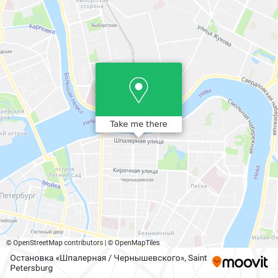 Остановка «Шпалерная / Чернышевского» map