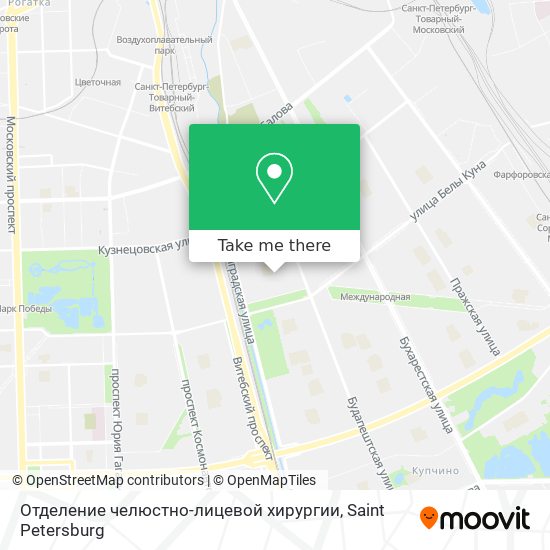 Отделение челюстно-лицевой хирургии map
