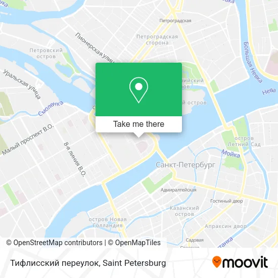 Тифлисский переулок map