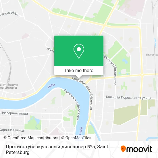 Противотуберкулёзный диспансер №5 map