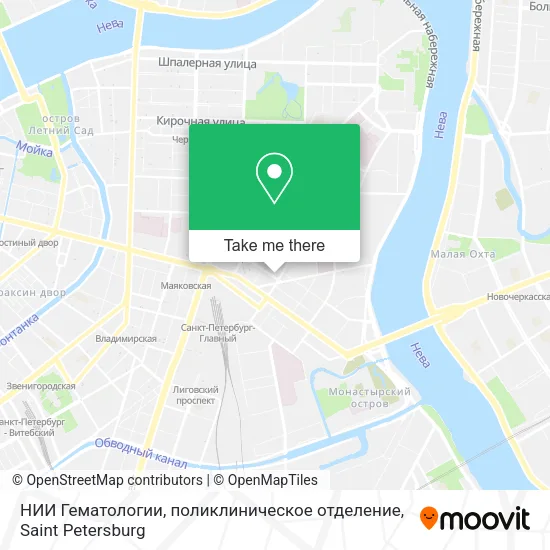 НИИ Гематологии, поликлиническое отделение map