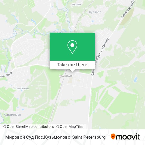 Мировой Суд Пос.Кузьмолово map