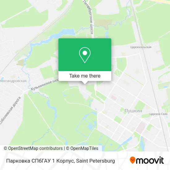 Парковка СПбГАУ 1 Корпус map