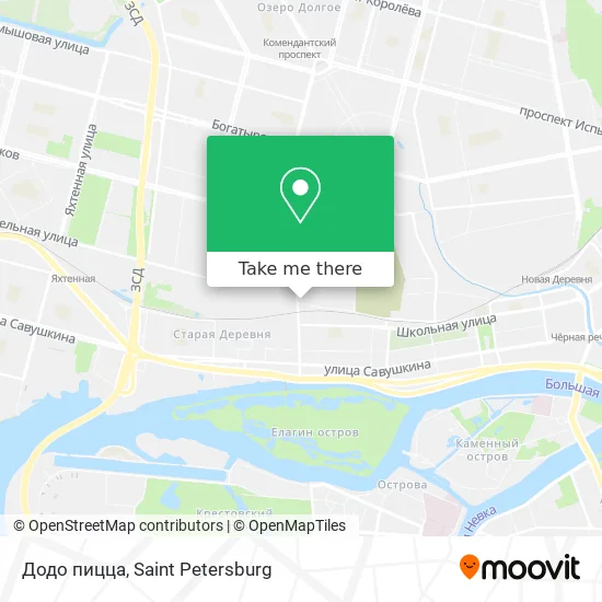 Додо пицца map