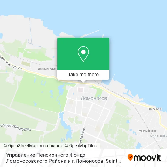 Управление Пенсионного Фонда Ломоносовского Района и г.Ломоносов map