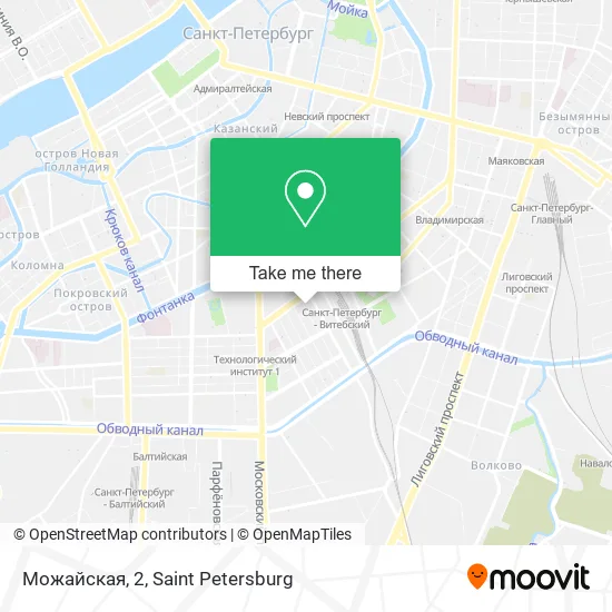 Можайская, 2 map