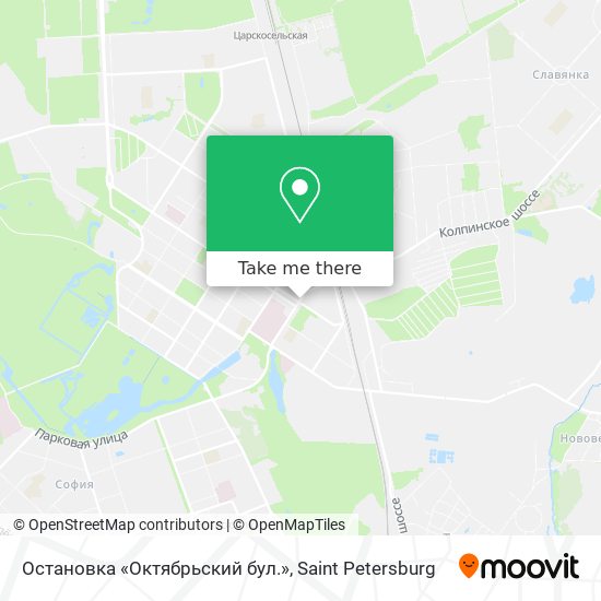 Остановка «Октябрьский бул.» map