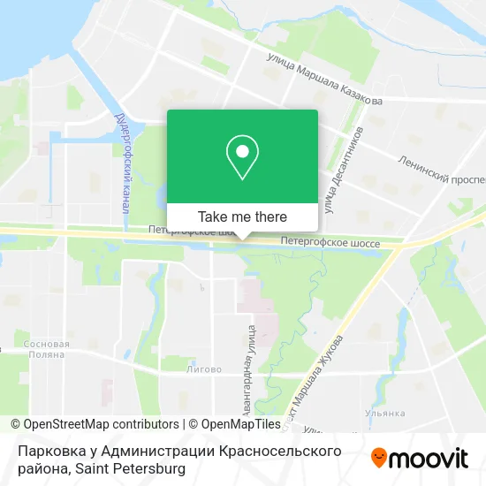 Парковка у Администрации Красносельского района map