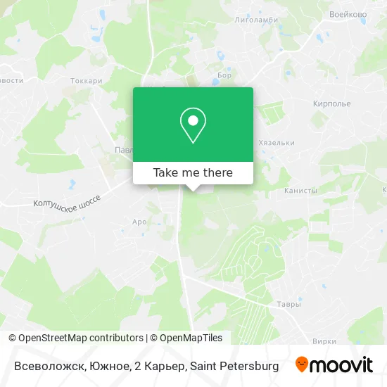 Всеволожск, Южное, 2 Карьер map