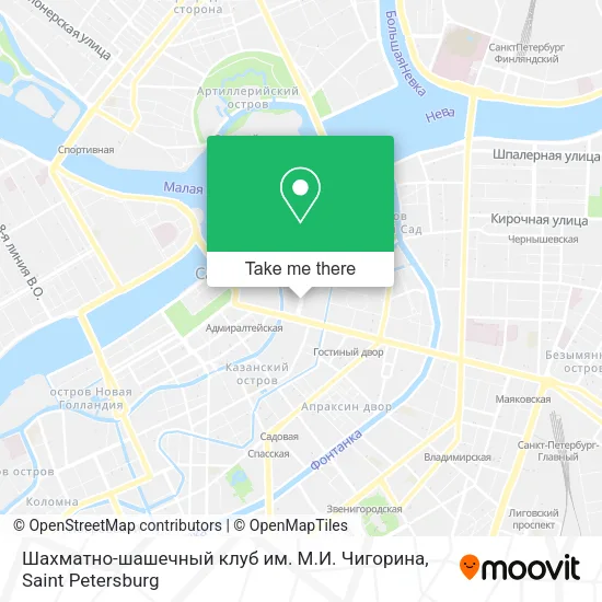 Шахматно-шашечный клуб им. М.И. Чигорина map