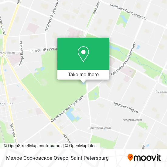 Малое Сосновское Озеро map