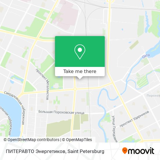 ПИТЕРАВТО Энергетиков map
