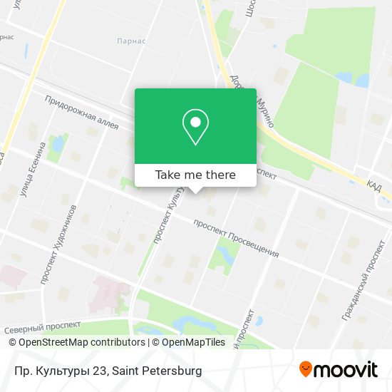 Пр. Культуры 23 map