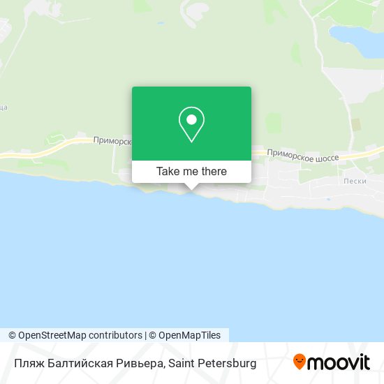 Пляж Балтийская Ривьера map