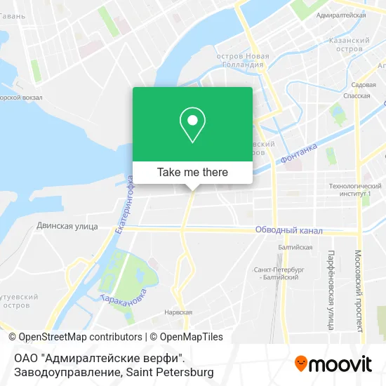 ОАО "Адмиралтейские верфи". Заводоуправление map