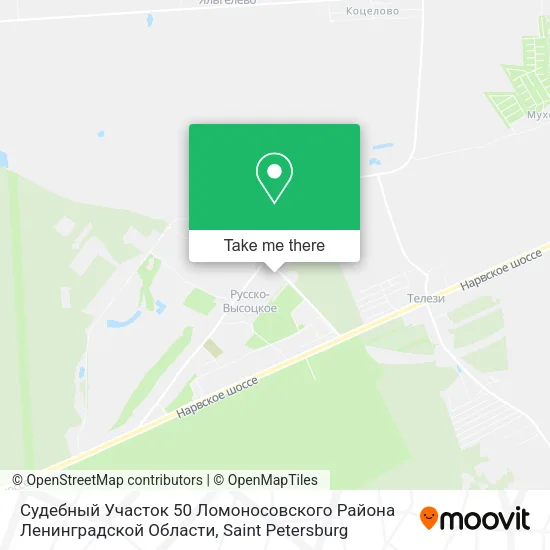 Судебный Участок 50 Ломоносовского Района Ленинградской Области map