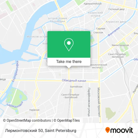 Лермонтовский 50 map