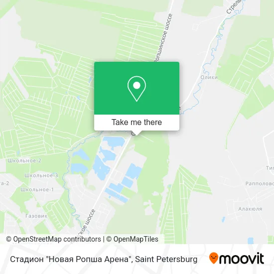 Стадион "Новая Ропша Арена" map
