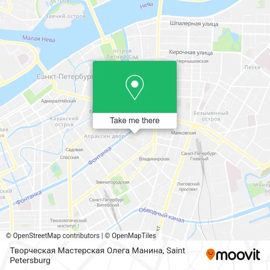 Творческая Мастерская Олега Манина map
