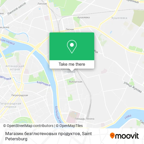 Магазин безглютеновых продуктов map