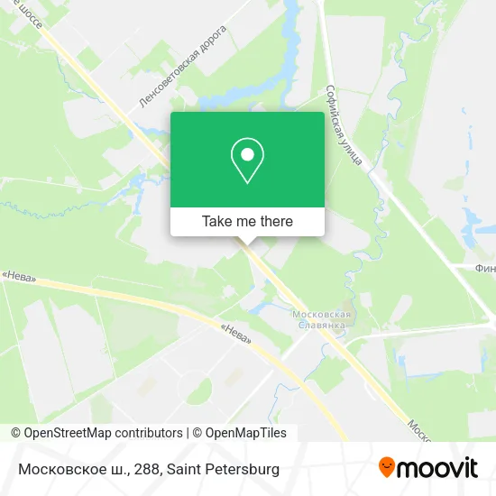 Московское ш., 288 map