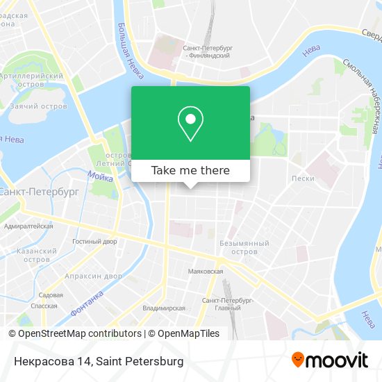 Некрасова 14 map