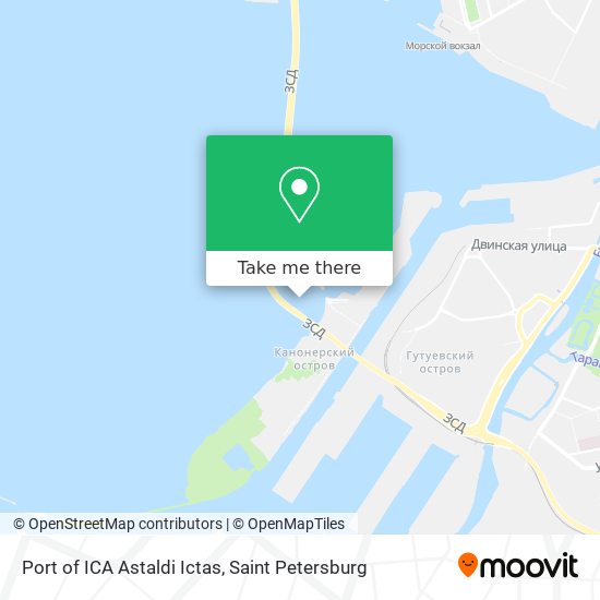 Port of ICA Astaldi Ictas map