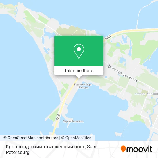 Кронштадтский таможенный пост map