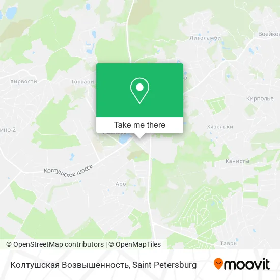 Колтушская Возвышенность map