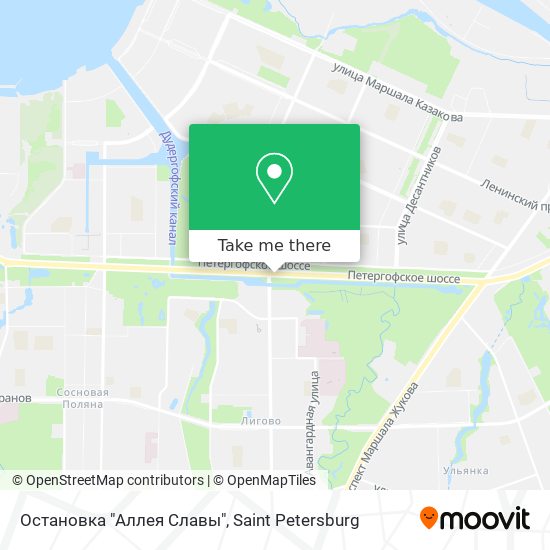 Остановка "Аллея Славы" map
