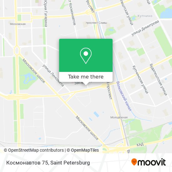 Космонавтов 75 map