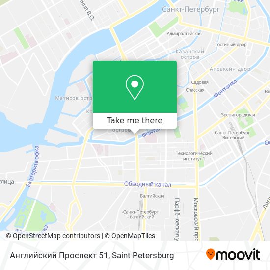 Английский Проспект 51 map