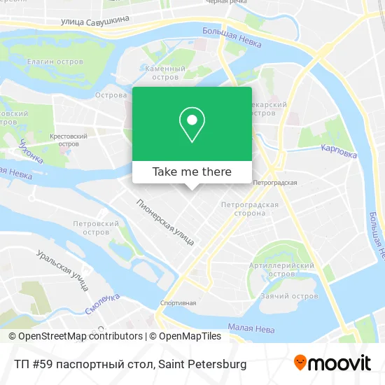 ТП #59 паспортный стол map