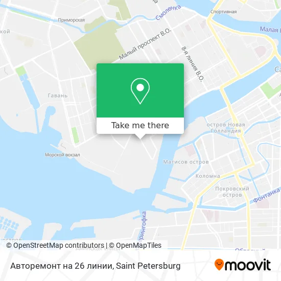 Авторемонт на 26 линии map