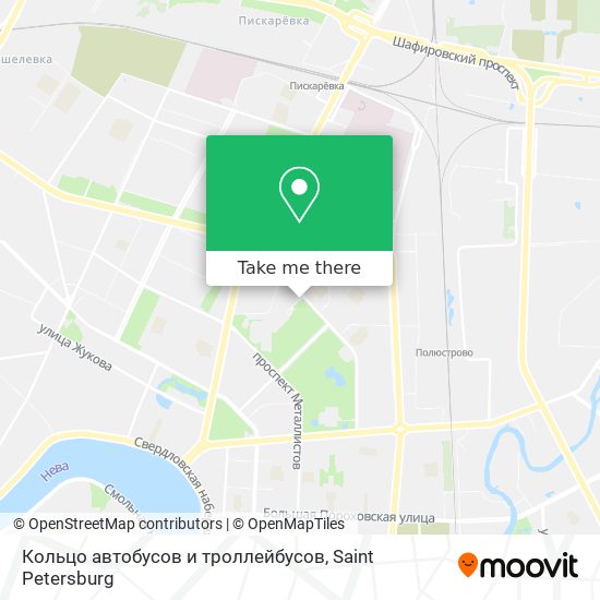 Кольцо автобусов и троллейбусов map