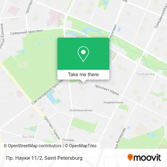 Пр. Науки 11/2 map