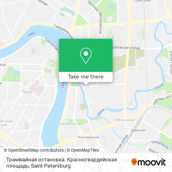 Трамвайная остановка. Красногвардейская площадь map